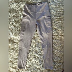Free People Movement light tan double pocket leggings size S / Small
